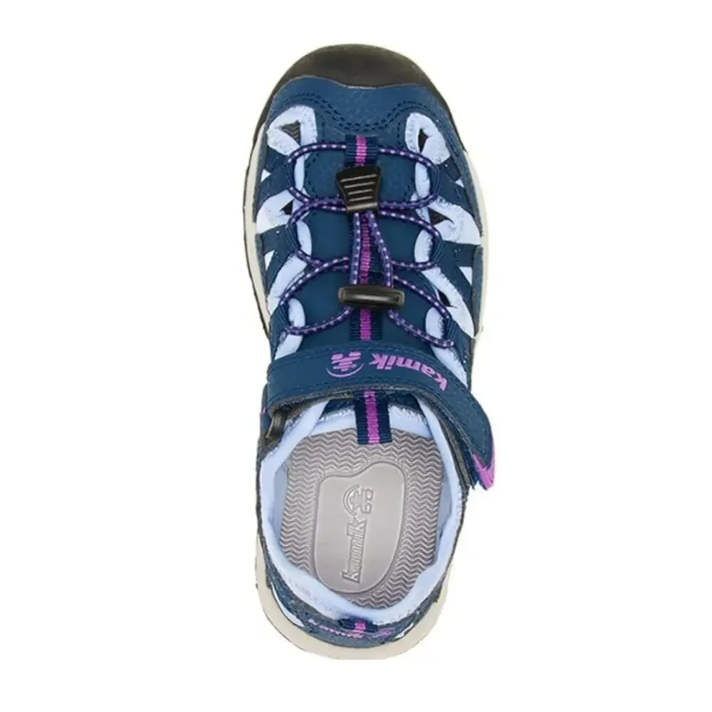 Kamik Boys Navy Wildcat Hiking Sandal Shoes Size 6